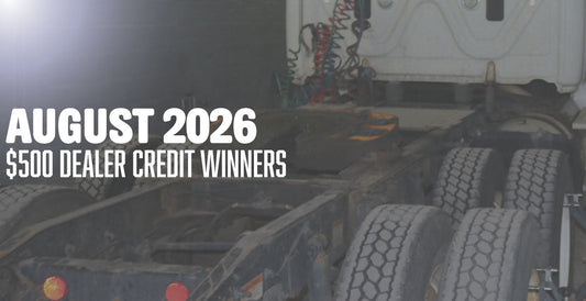 August $500 Dealer Credit Contest Winners
