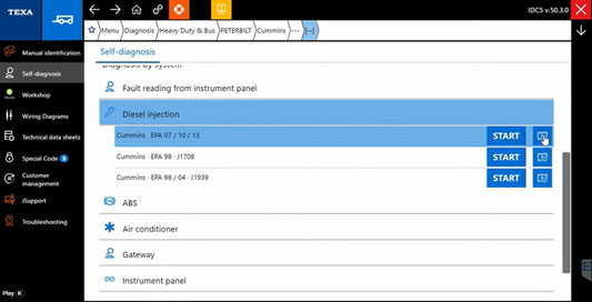 TEXA IDC5 suddenly doesn't work with 9 Pin Deutsch Cable