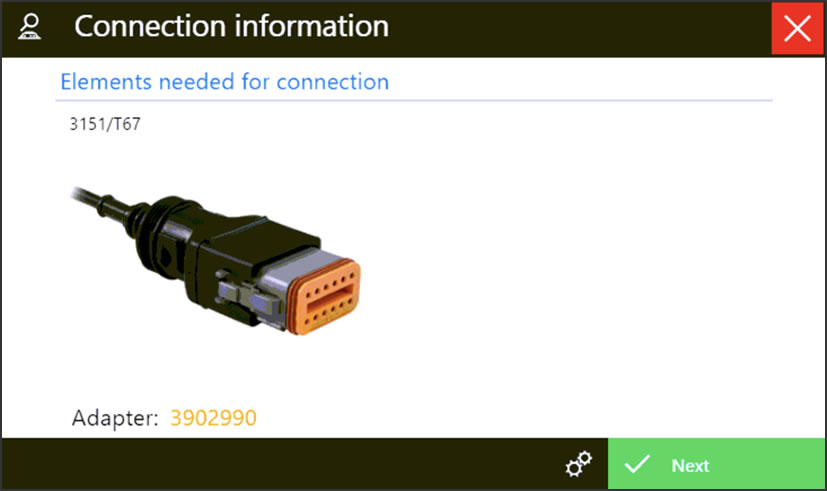 TEXA T67 Komatsu Cable Instructions